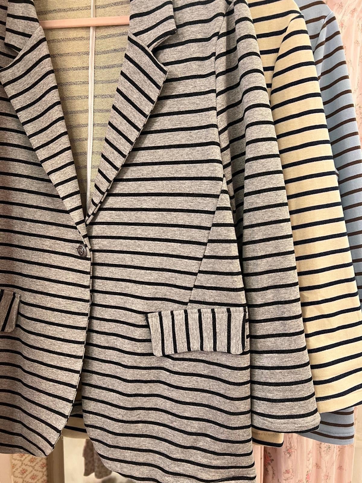 Blazer in felpa a righe - Carlo Deni