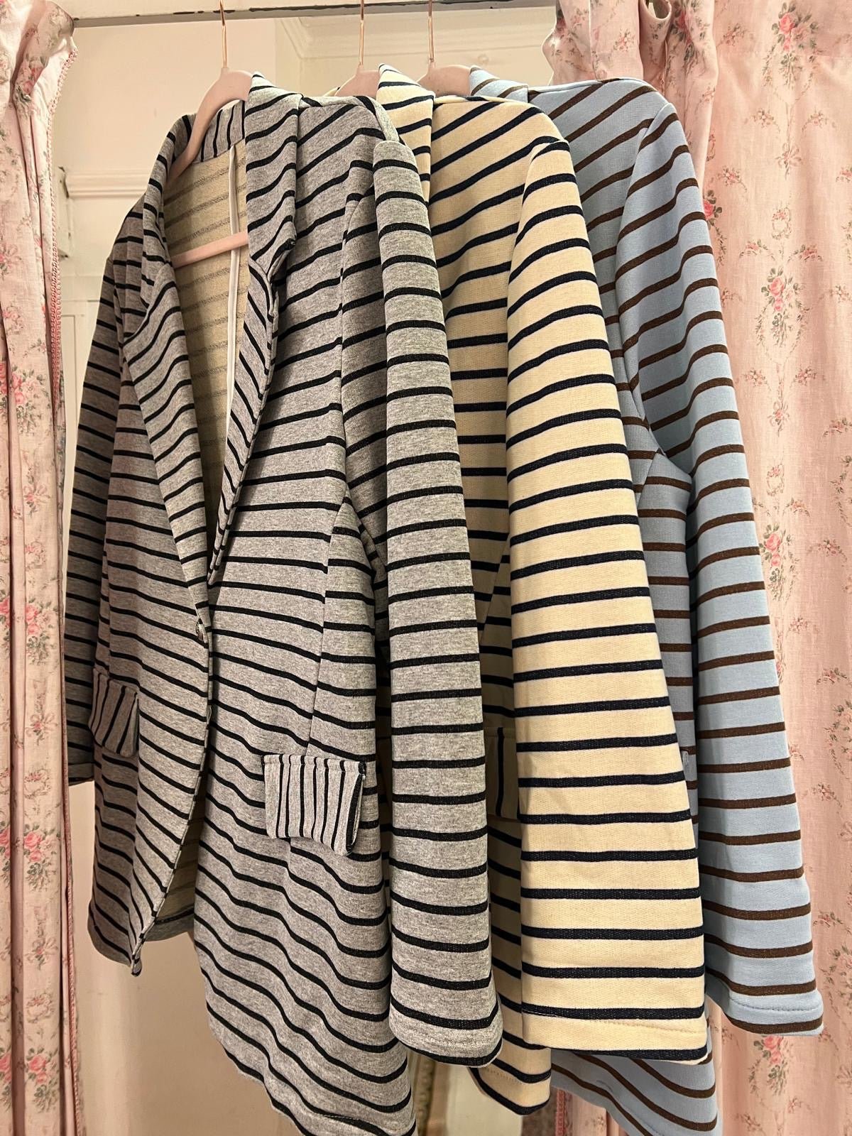 Blazer in felpa a righe - Carlo Deni