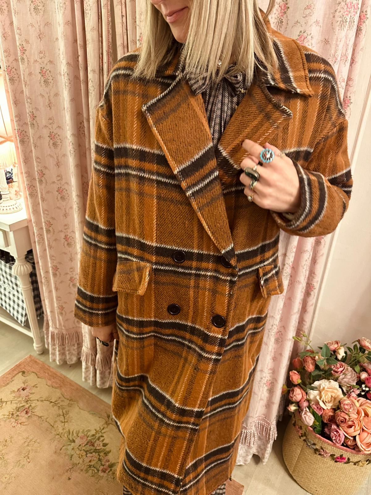 Cappotto Plaid Clairmont - Carlo Deni