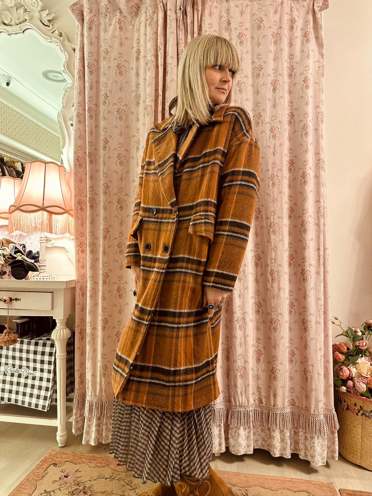 Cappotto Plaid Clairmont - Carlo Deni