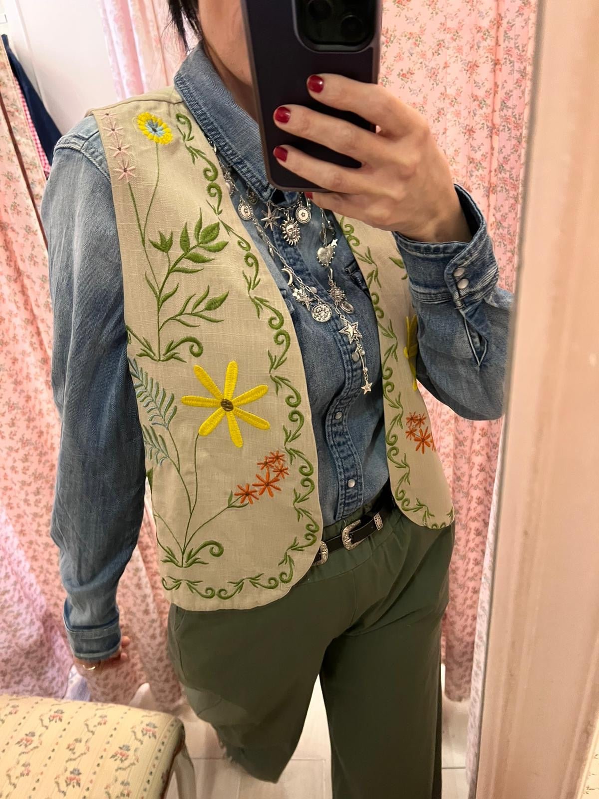 Gilet Boho Lino - Carlo Deni