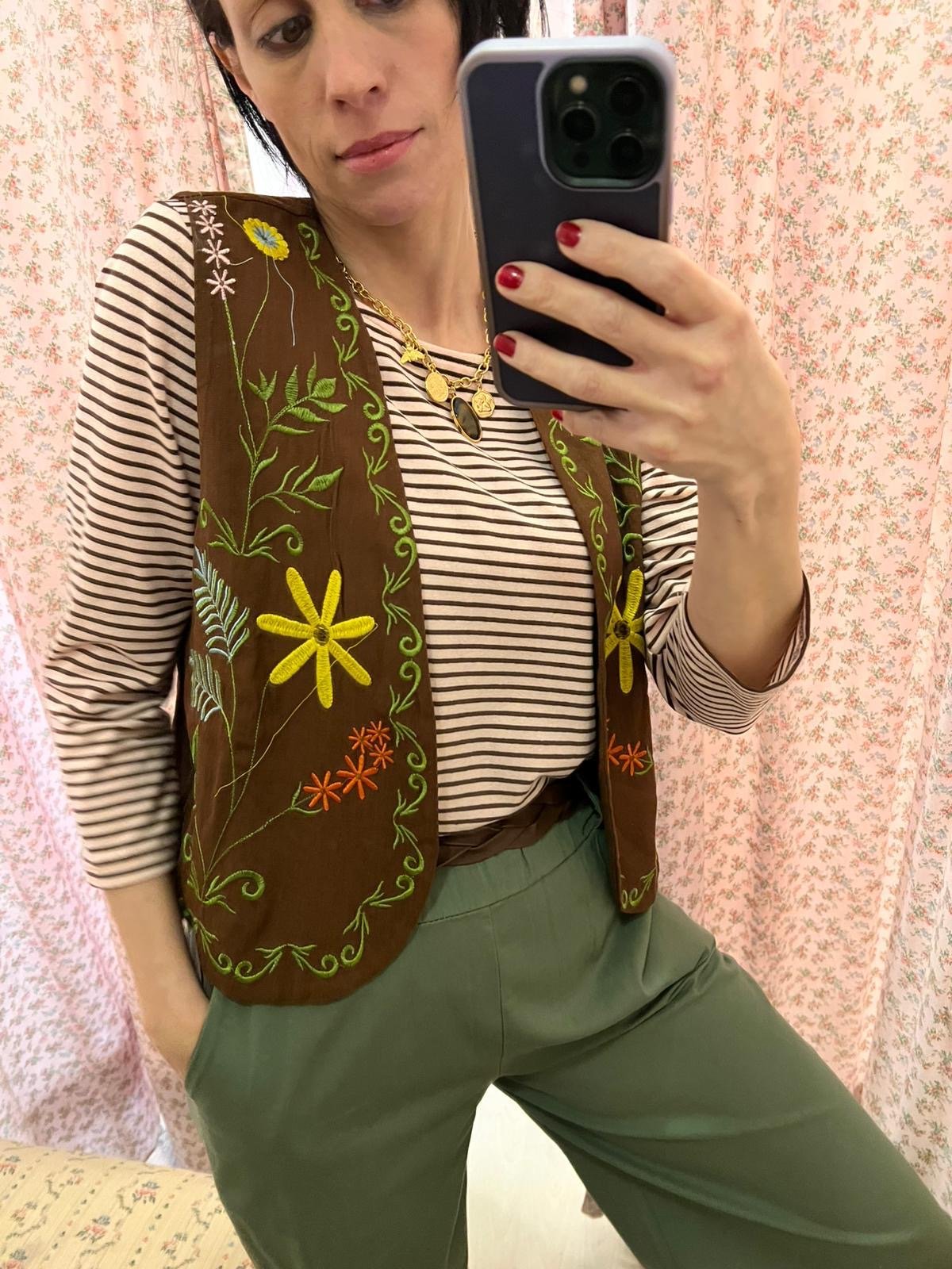 Gilet Boho Lino - Carlo Deni
