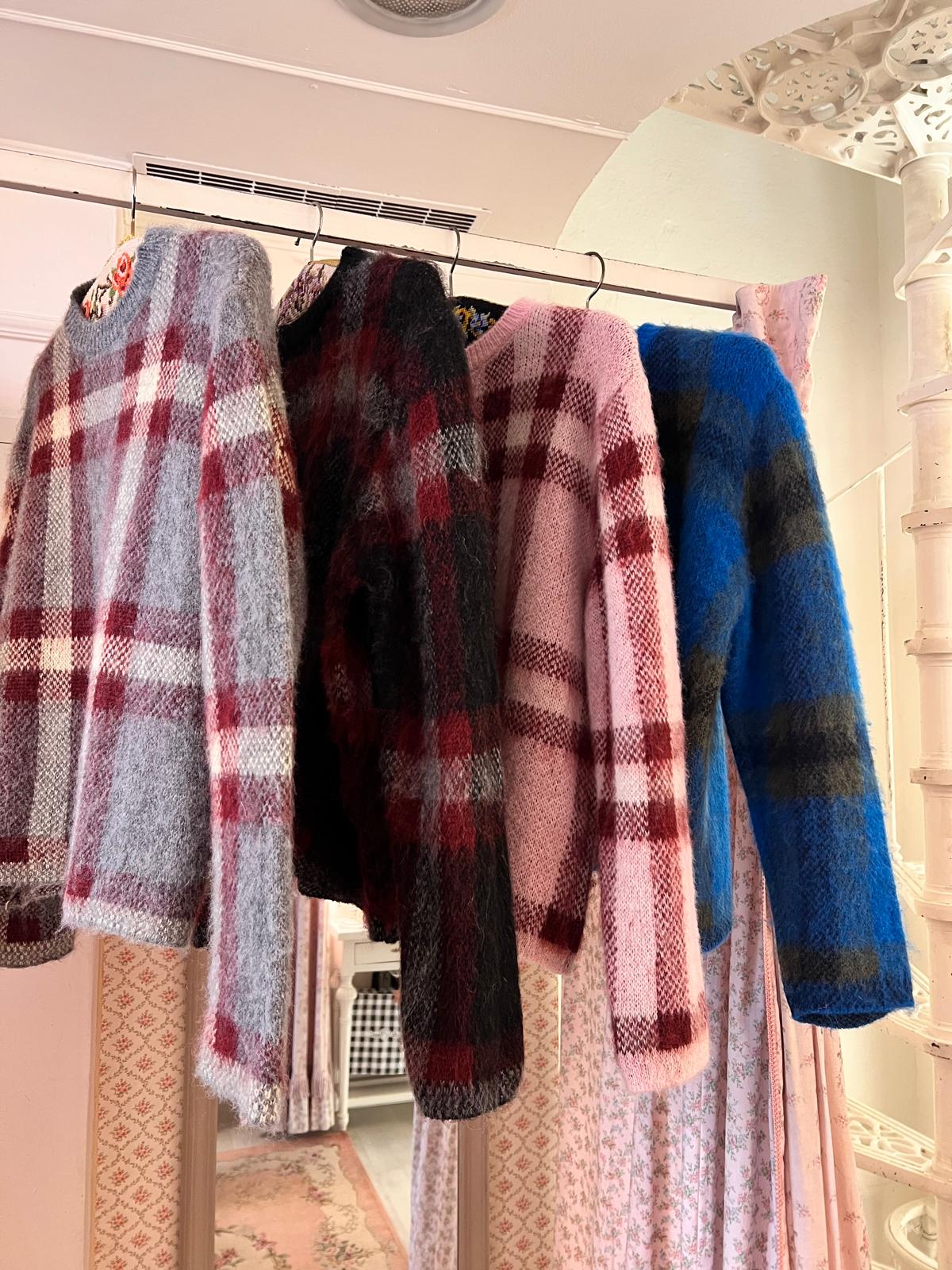 Maglione Tartan Fluffy - Carlo Deni