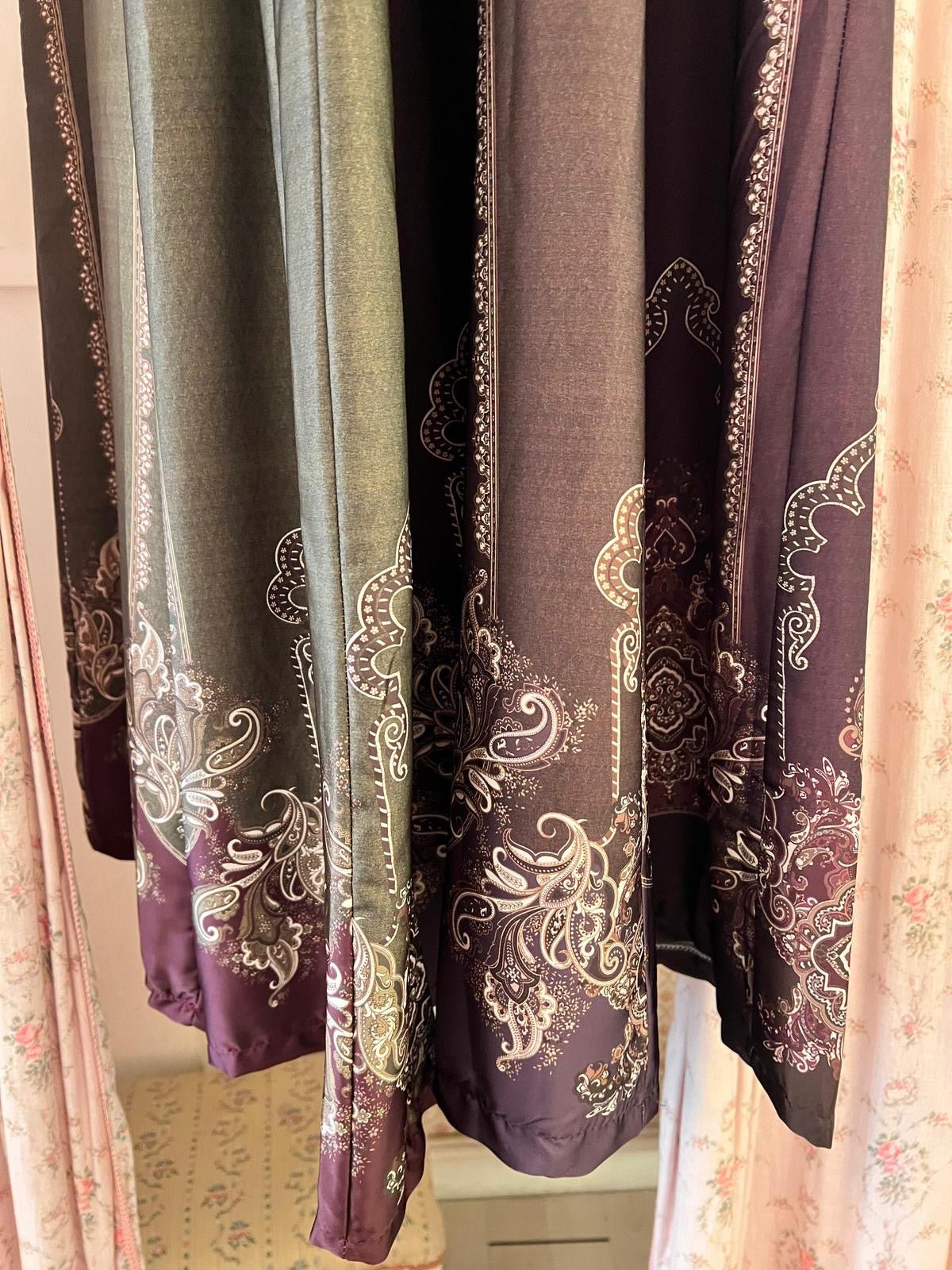 Pantalone in raso fluido fantasia - Carlo Deni