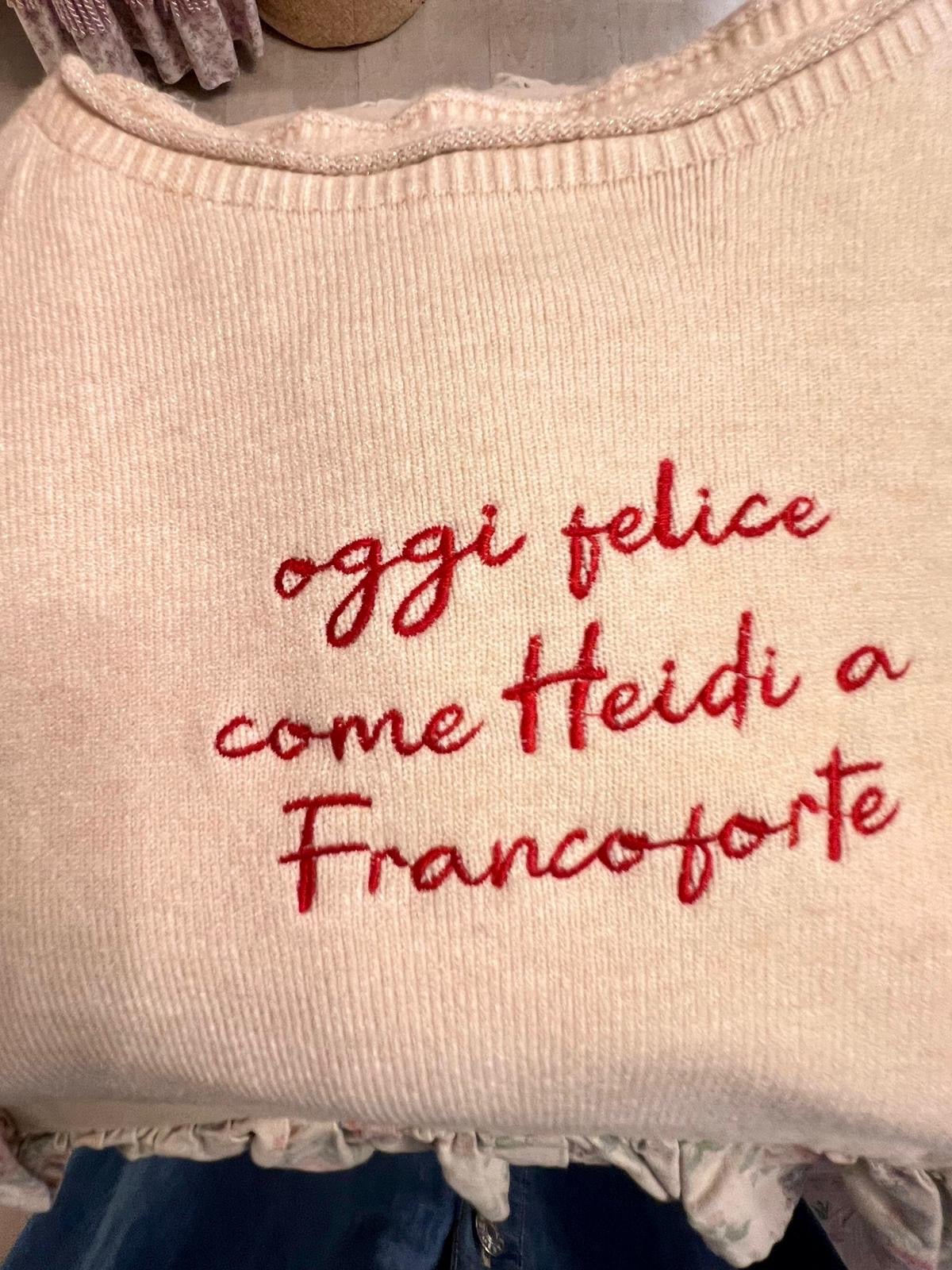 Pull oggi felice come Heidi a Francoforte - Carlo Deni