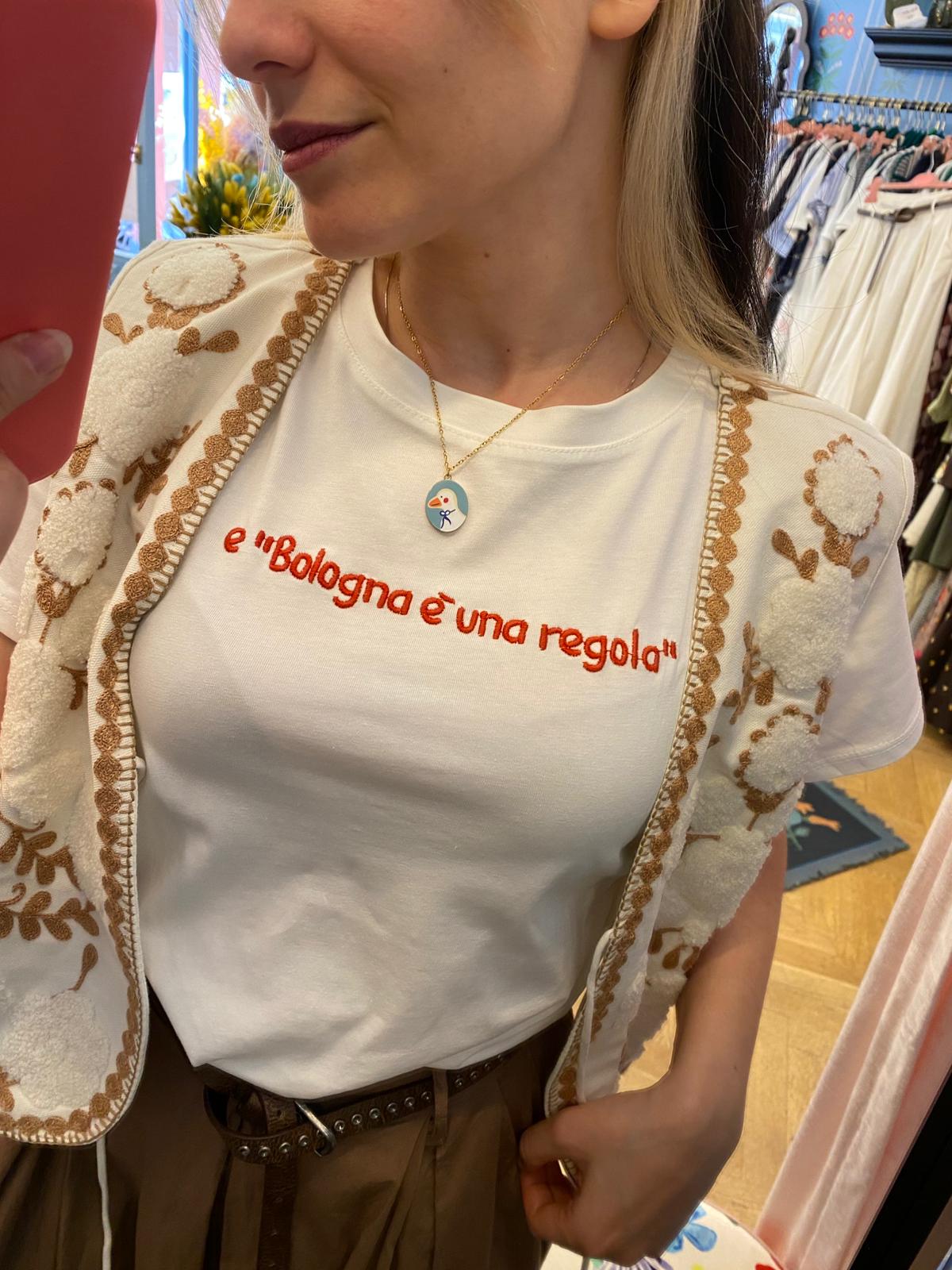 T-shirt E "Bologna è una regola" - Carlo Deni