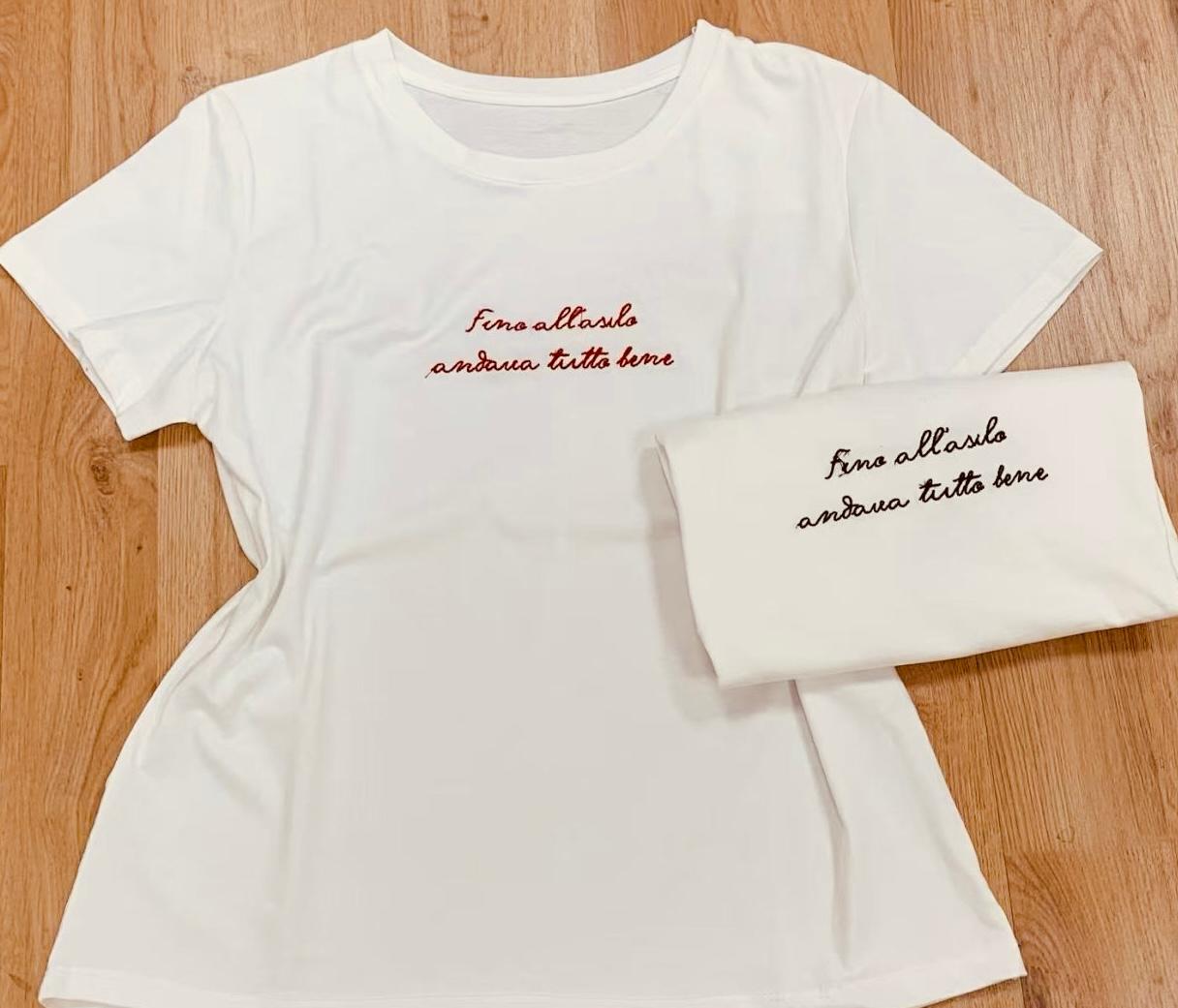 T-shirt Fino all'asilo andava tutto bene - Carlo Deni