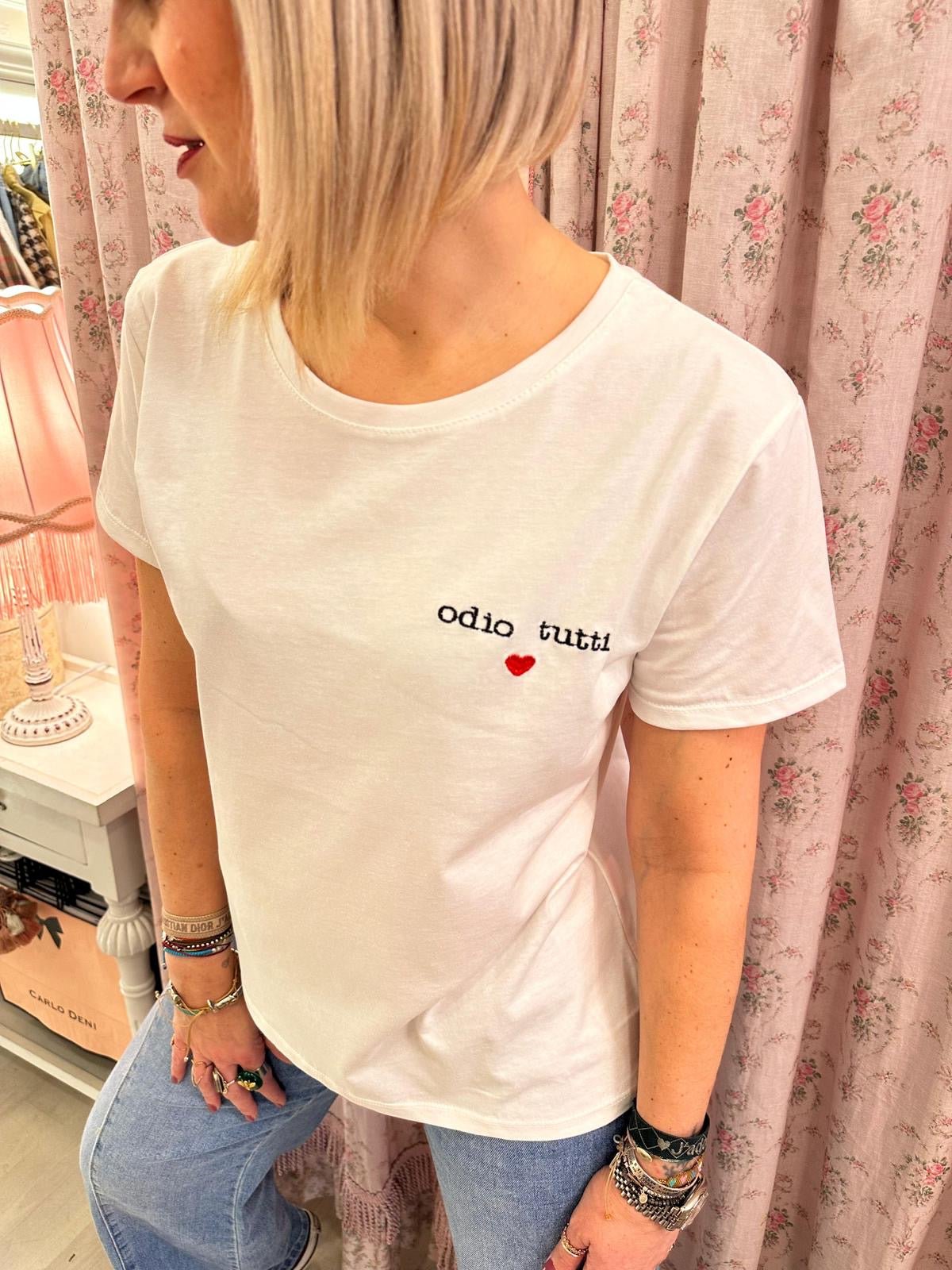 T-shirt Odio tutti - Carlo Deni