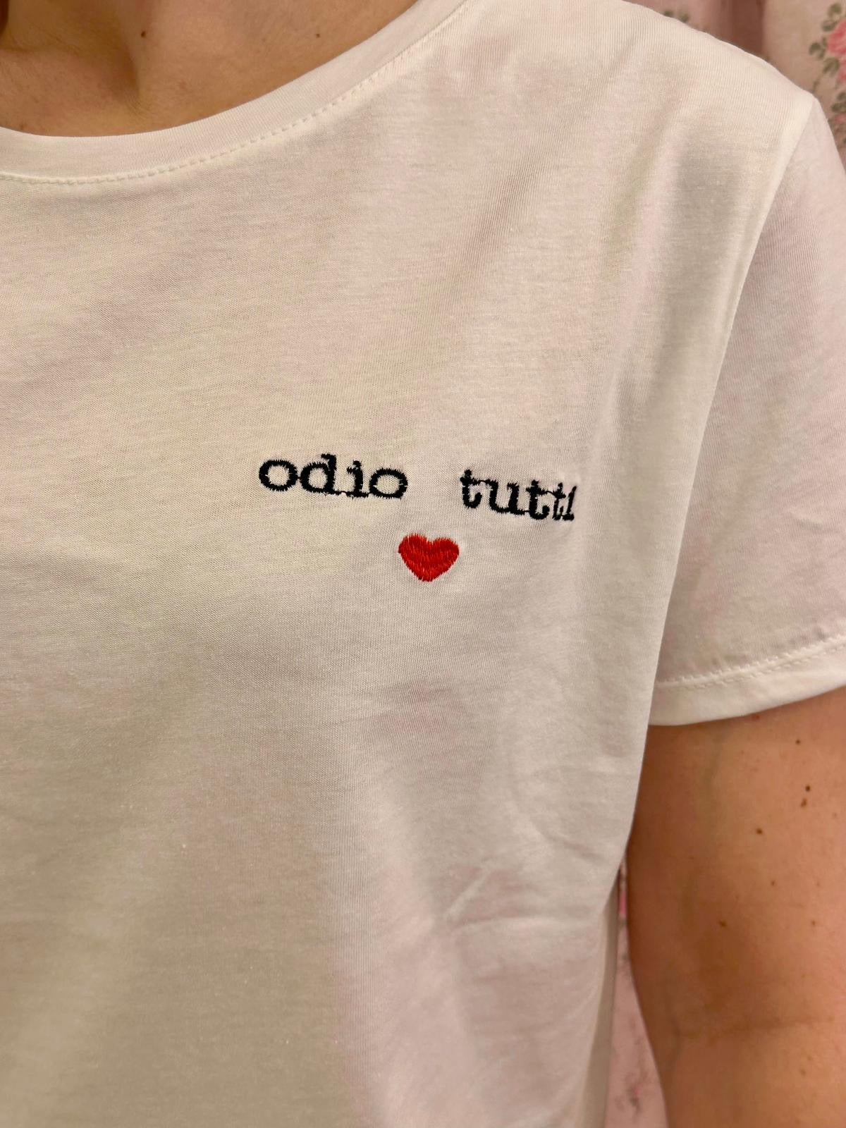 T-shirt Odio tutti - Carlo Deni