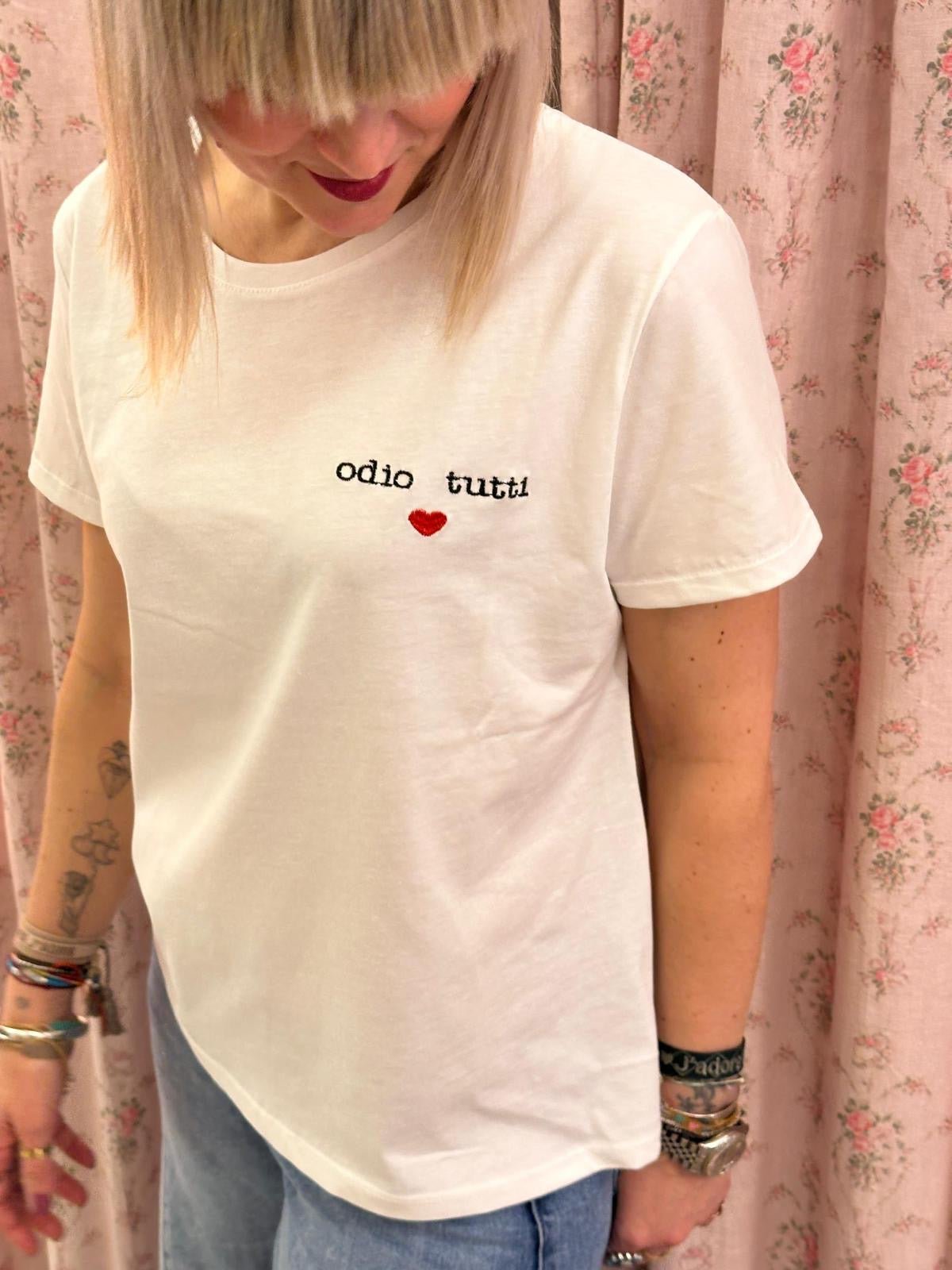 T-shirt Odio tutti - Carlo Deni
