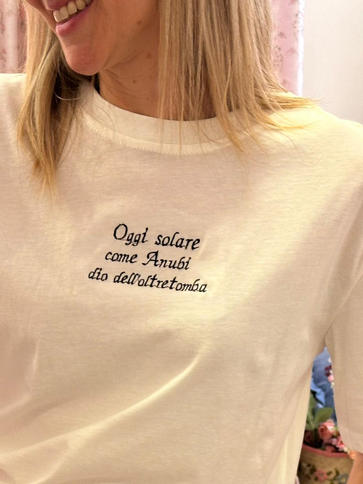 T-shirt Oggi solare come Anubi dio dell’oltretomba - Carlo Deni