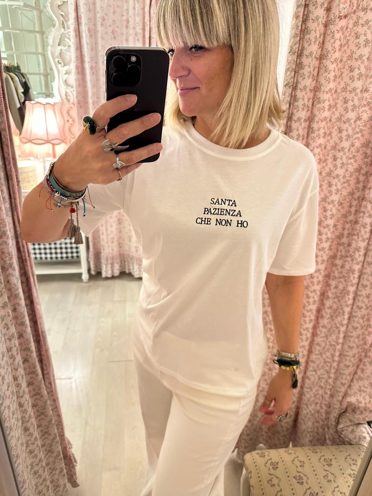 T-shirt Santa pazienza che non ho - Carlo Deni