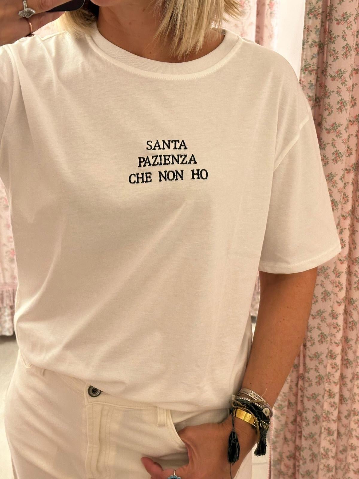 T-shirt Santa pazienza che non ho - Carlo Deni