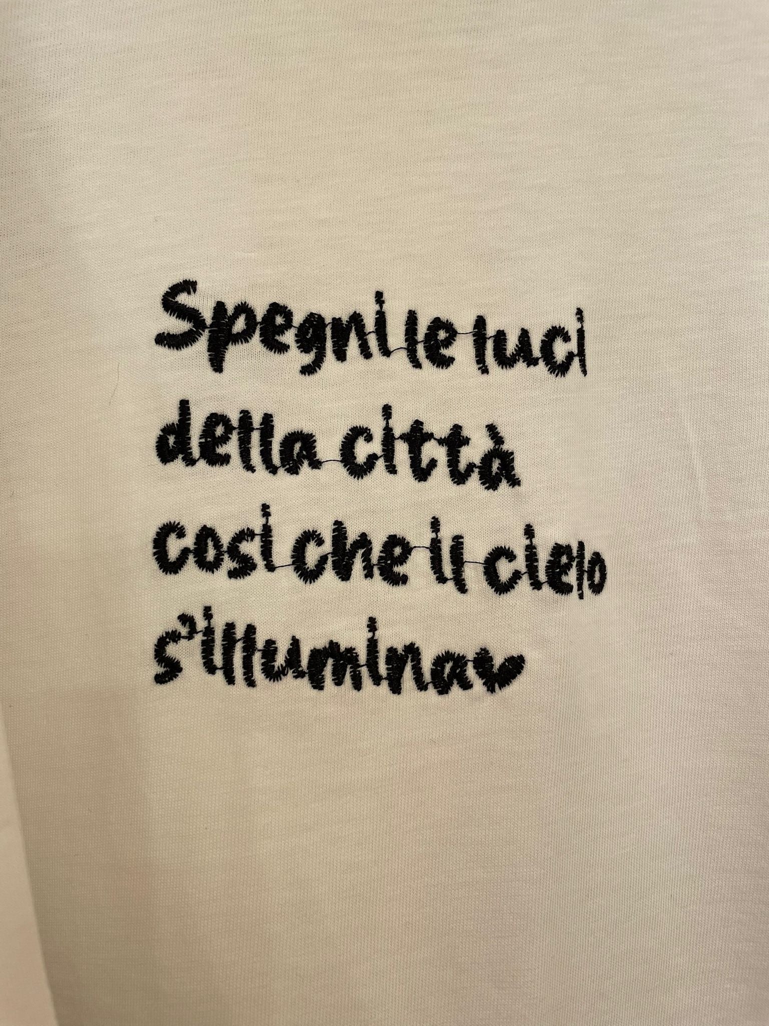 T-shirt spegni le luci della città... - Carlo Deni