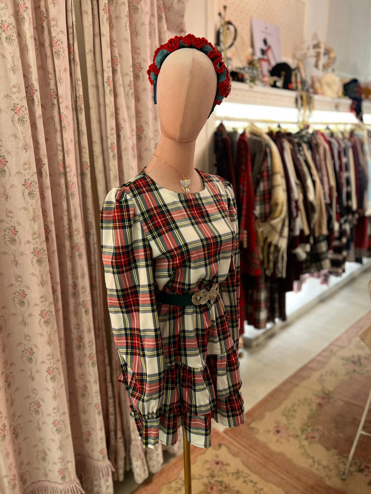 Abito Tartan Highland midi - Carlo Deni