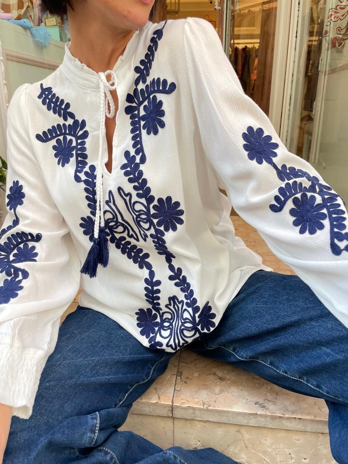 Blusa Cody White&Blue - Carlo Deni