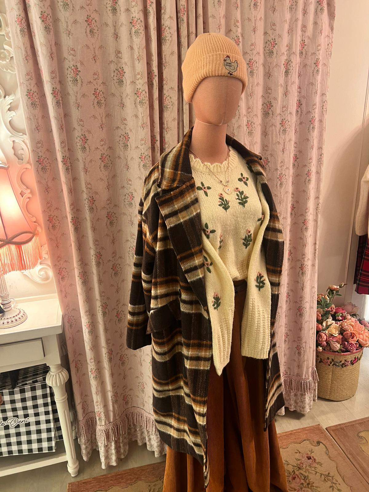 Cappotto Plaid Clairmont - Carlo Deni