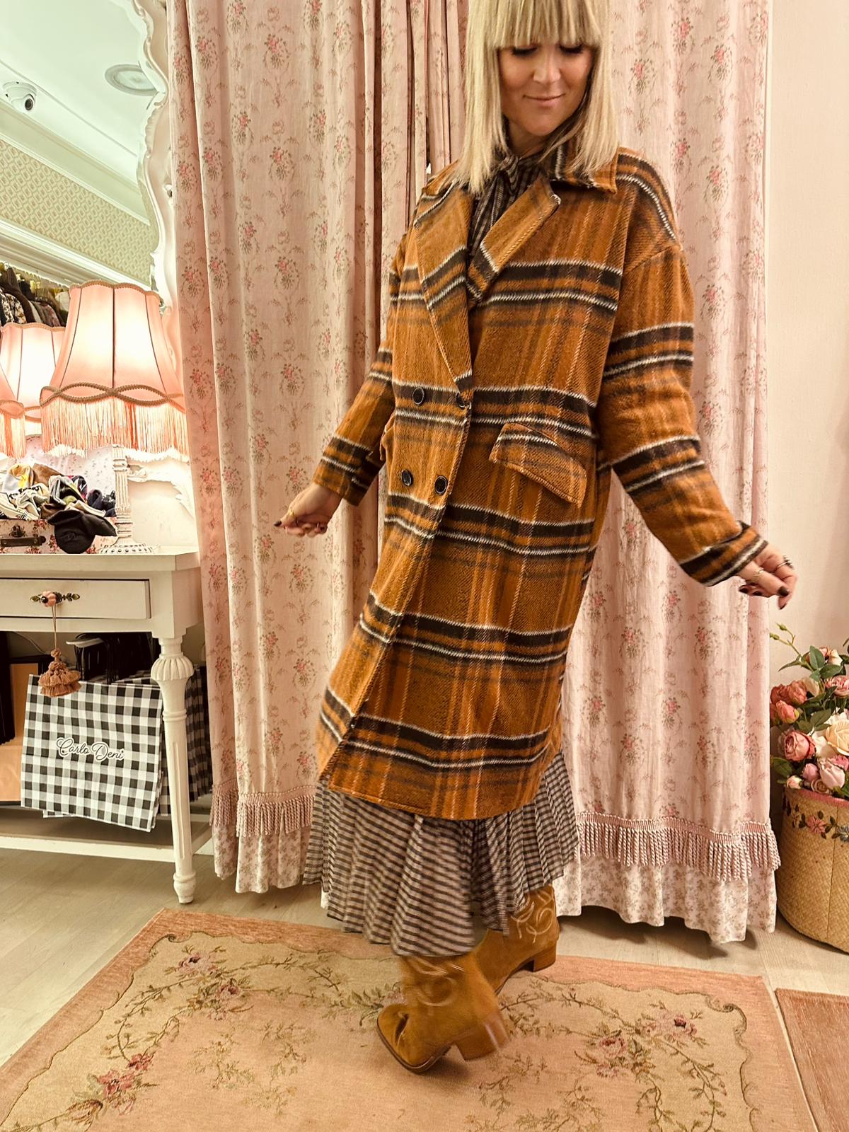 Cappotto Plaid Clairmont - Carlo Deni