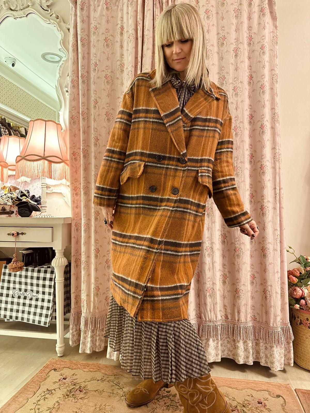 Cappotto Plaid Clairmont - Carlo Deni