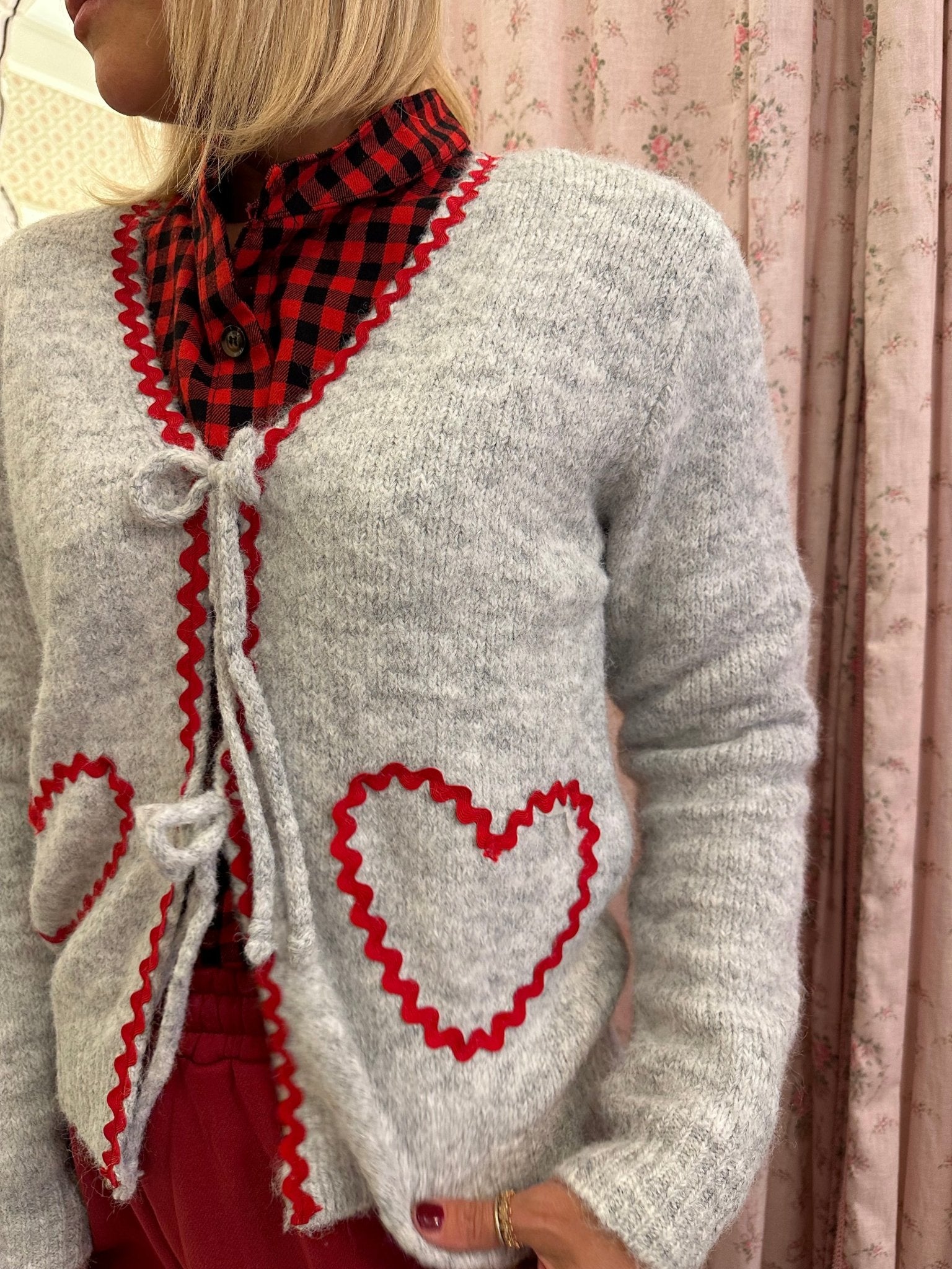 Cardigan Cuore Grigio - Carlo Deni