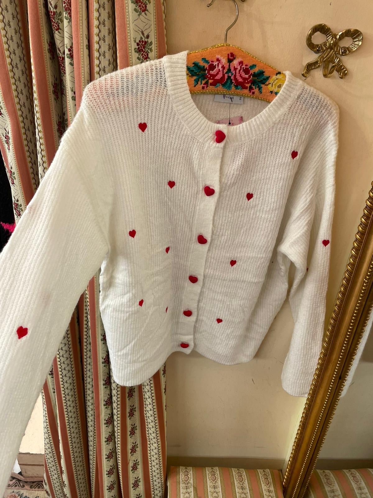 Cardigan cuori - Carlo Deni