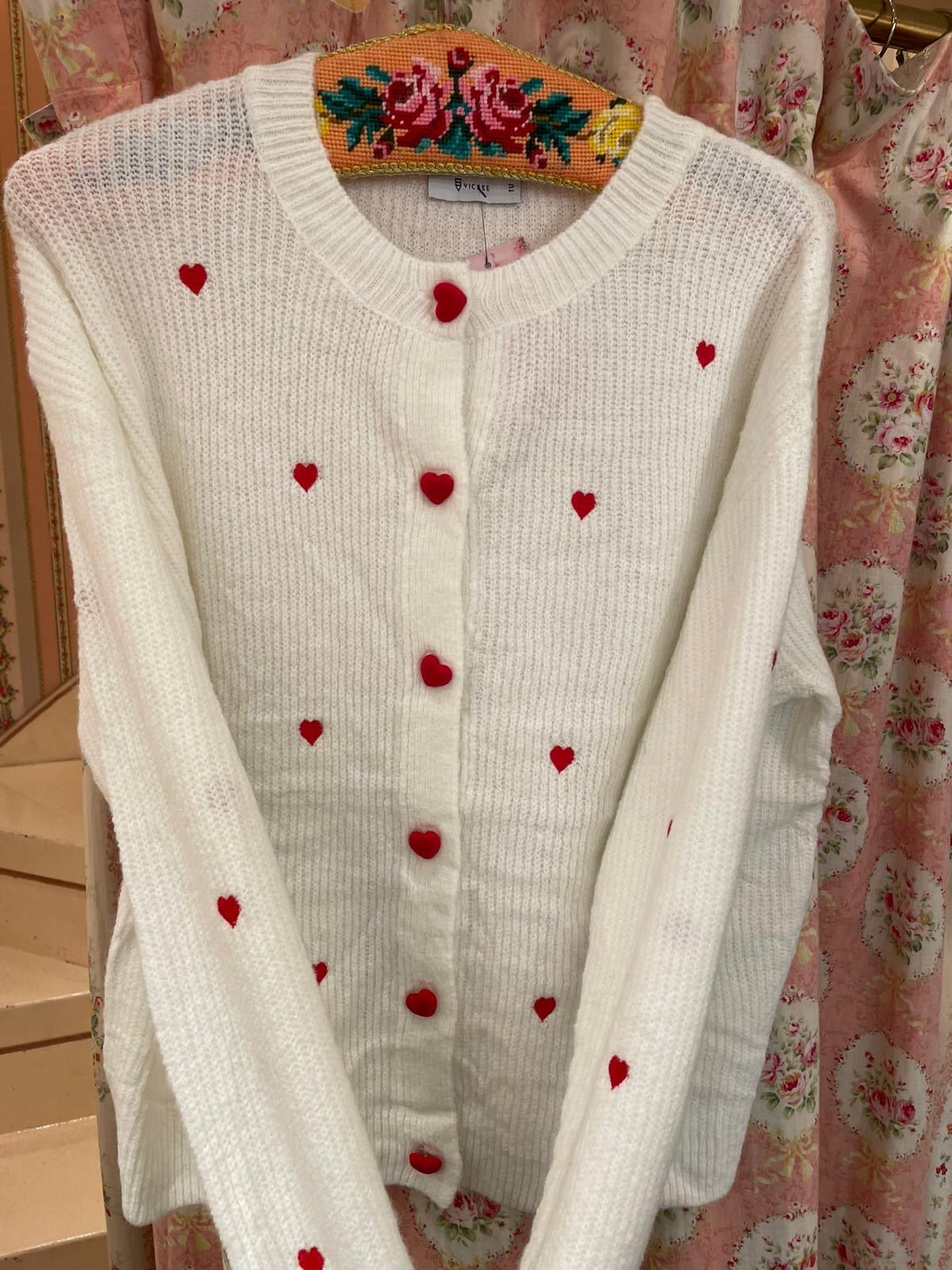 Cardigan cuori - Carlo Deni