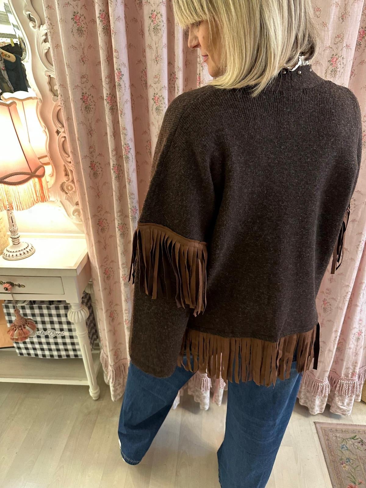 Cardigan Frange - Carlo Deni