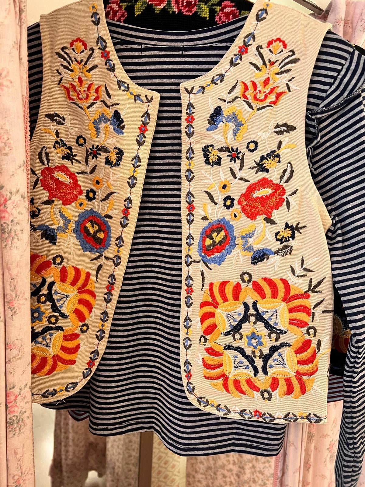 Gilet Boho ricamato - Carlo Deni