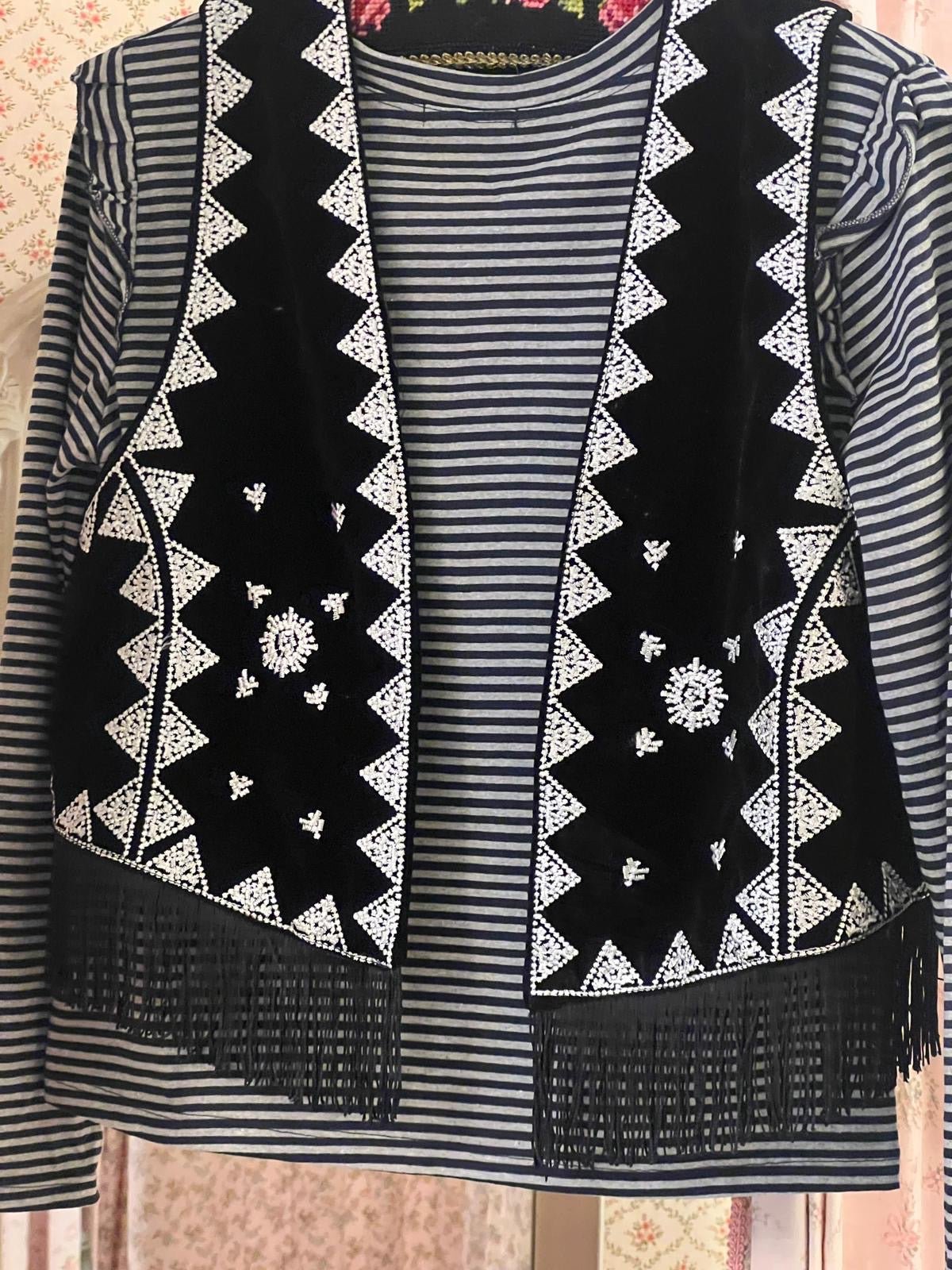 Gilet Boho ricamato - Carlo Deni