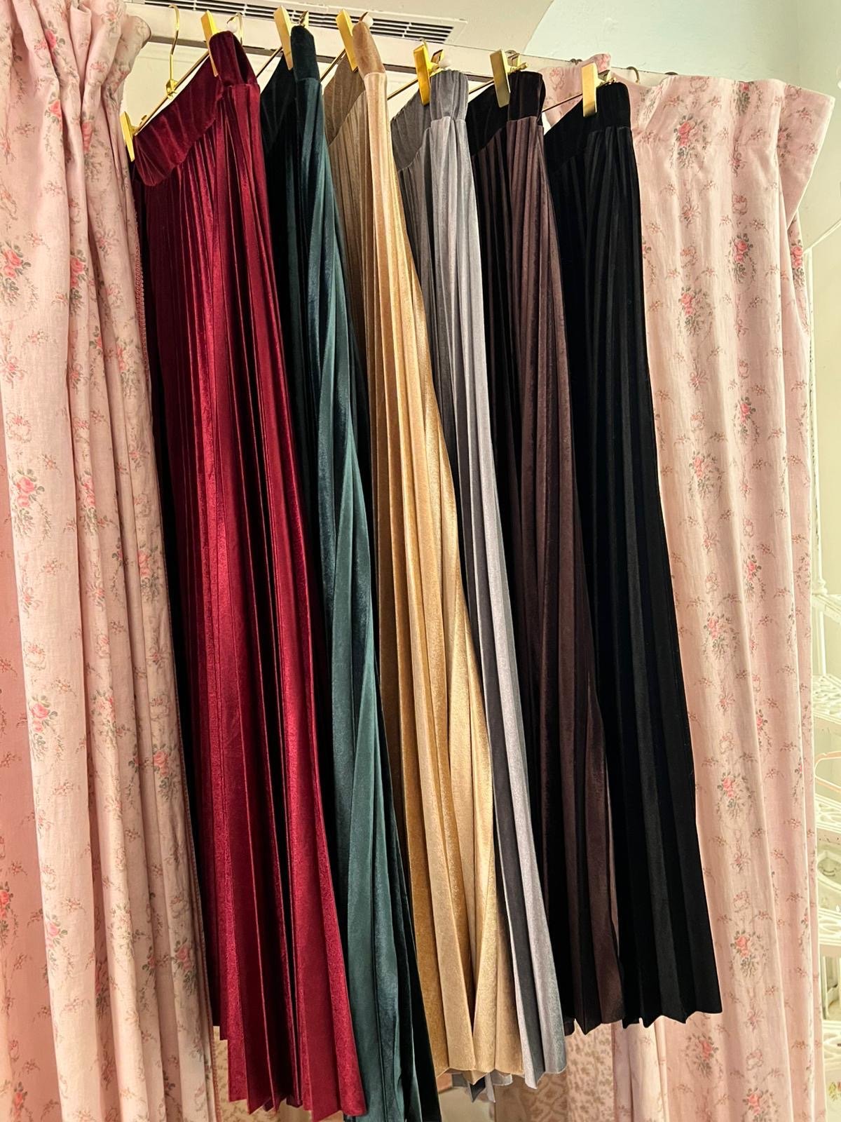 Gonna in velluto plissettata - Carlo Deni