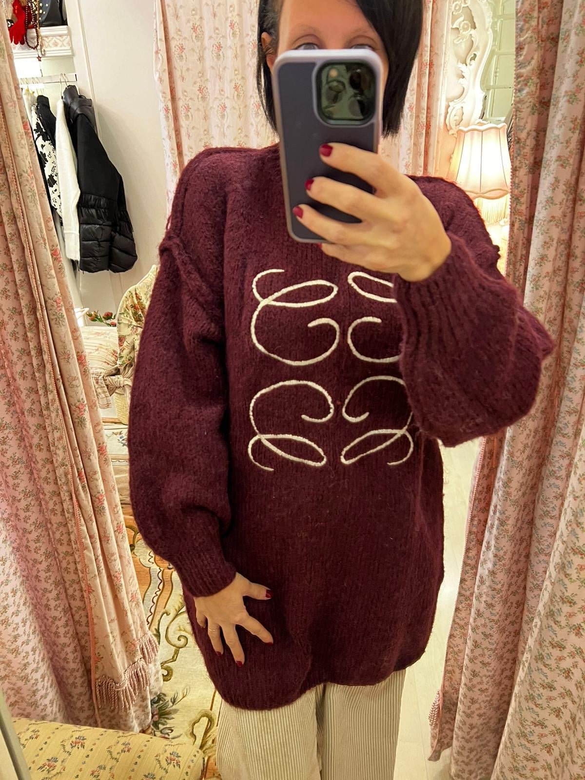 Pull Loewe bordeaux - Carlo Deni