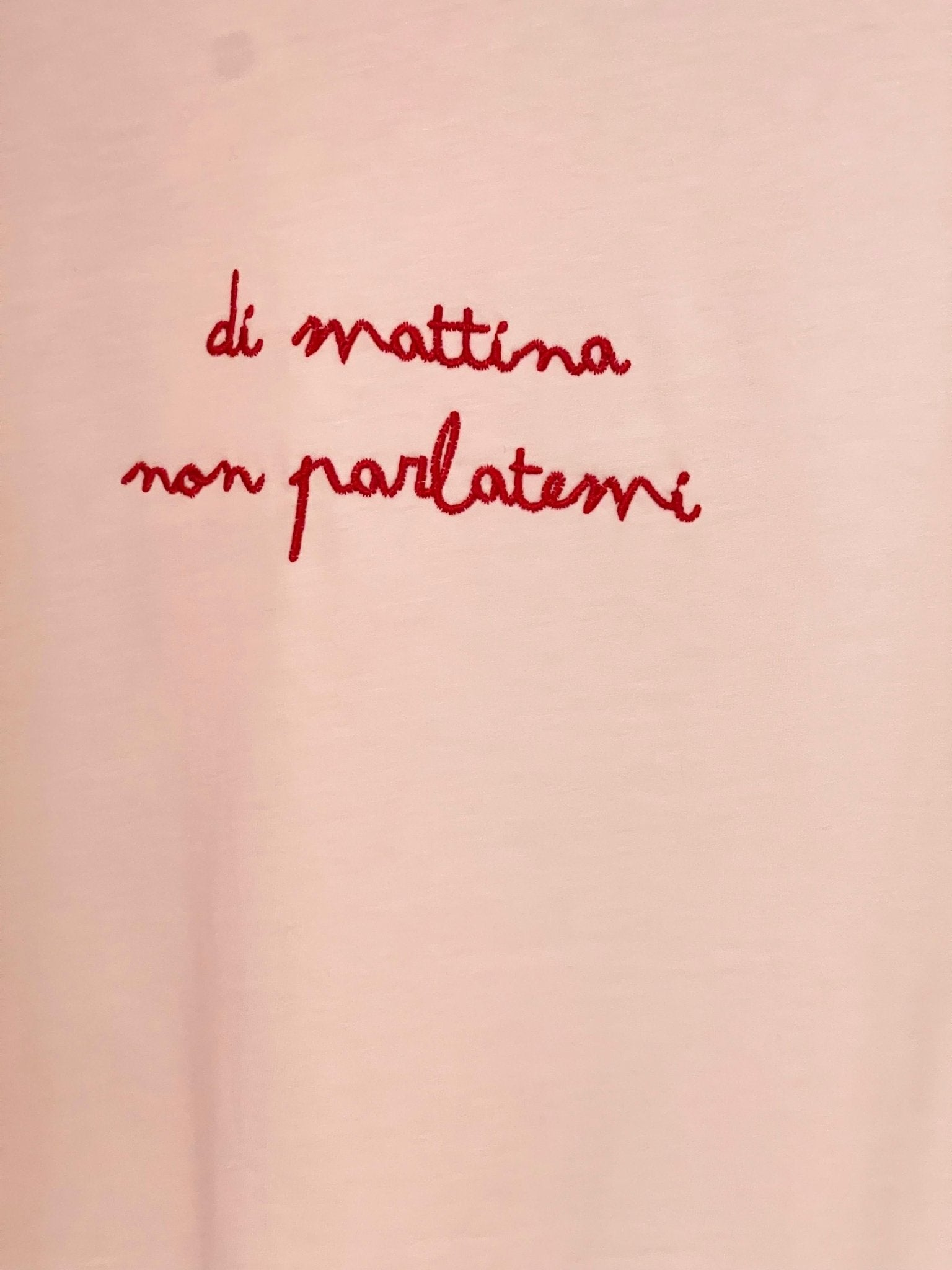 T-shirt di mattina non parlatemi - Carlo Deni