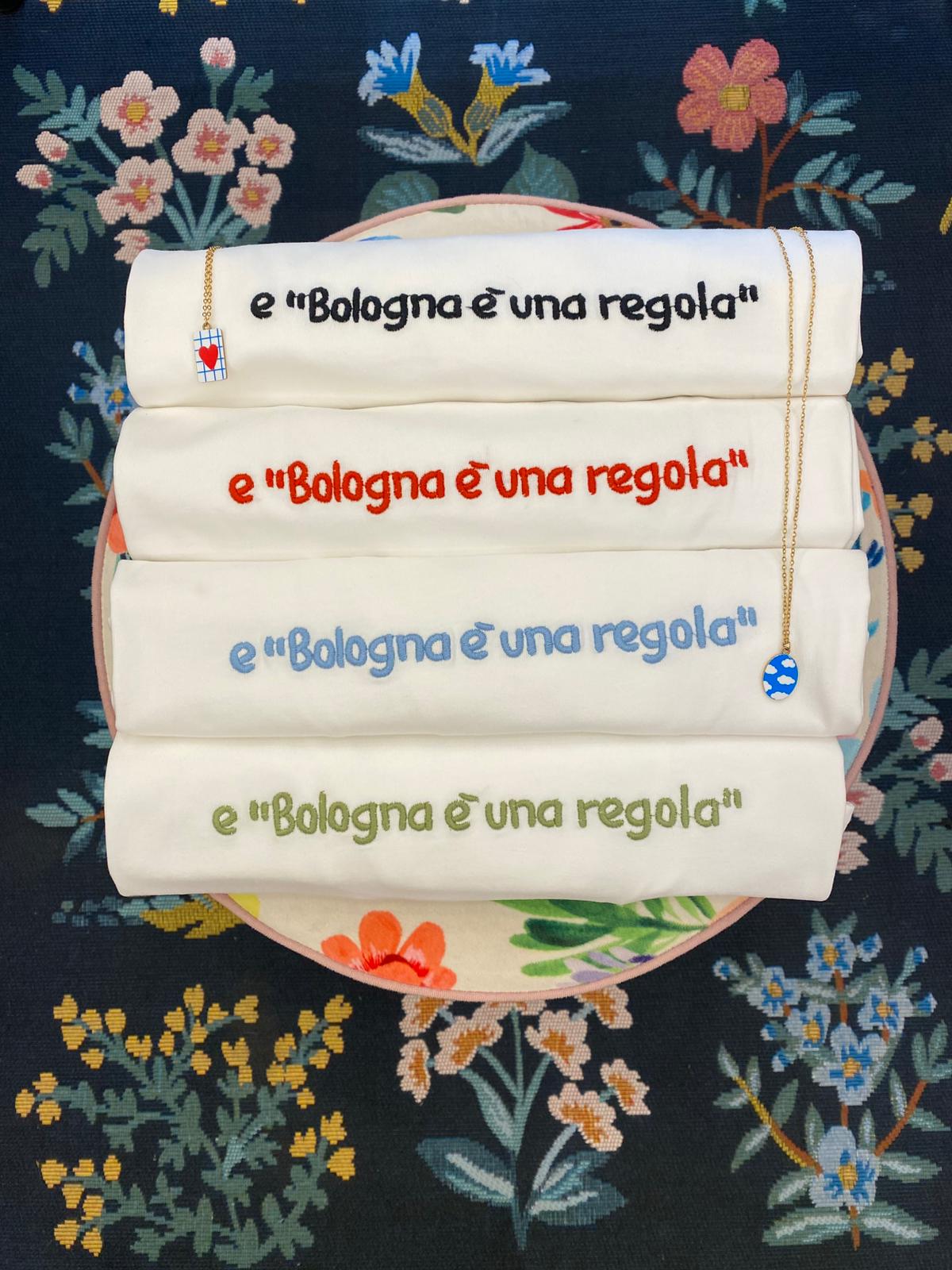 T-shirt E "Bologna è una regola" - Carlo Deni