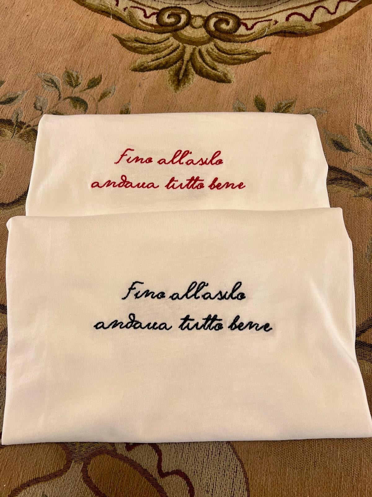 T-shirt Fino all'asilo andava tutto bene - Carlo Deni