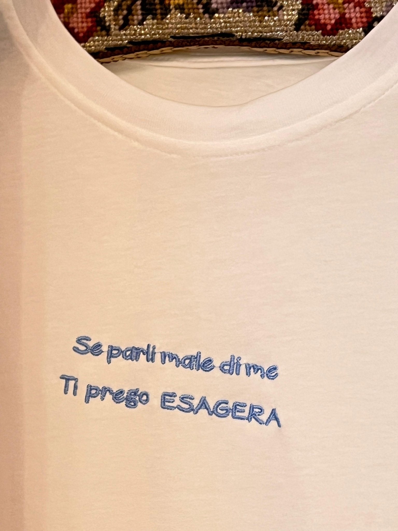 T-shirt se parli male di me ti prego ESAGERA - Carlo Deni