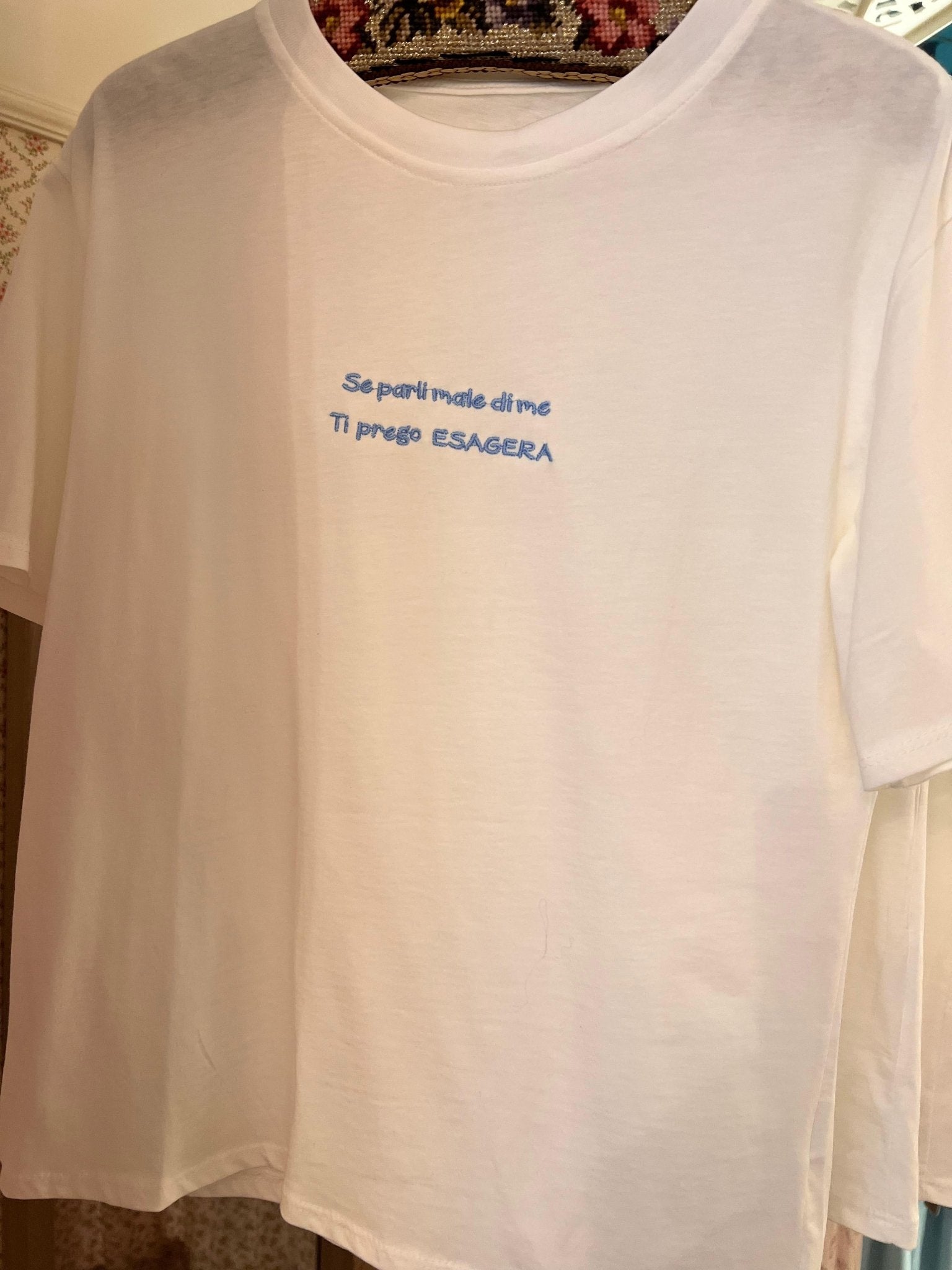 T-shirt se parli male di me ti prego ESAGERA - Carlo Deni