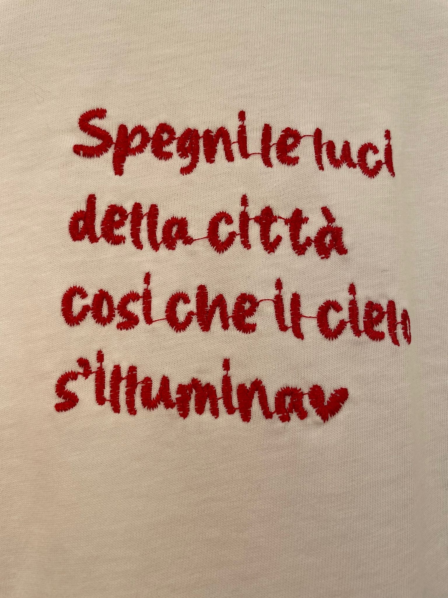 T-shirt spegni le luci della città... - Carlo Deni