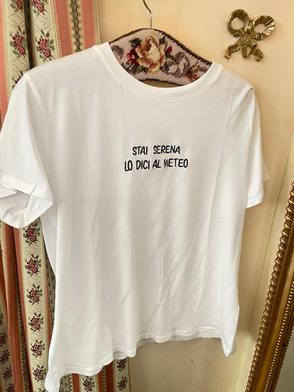 T-shirt stai serena lo dici al meteo - Carlo Deni