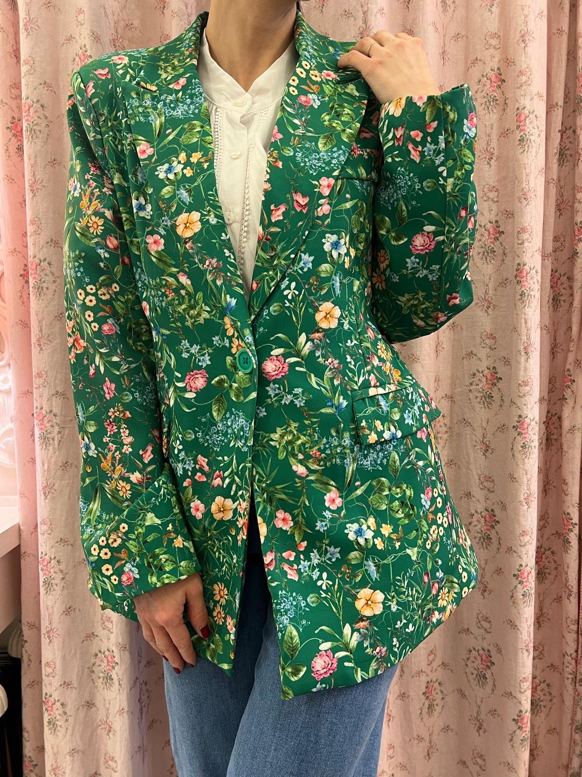 Blazer Flora Green - Carlo Deni